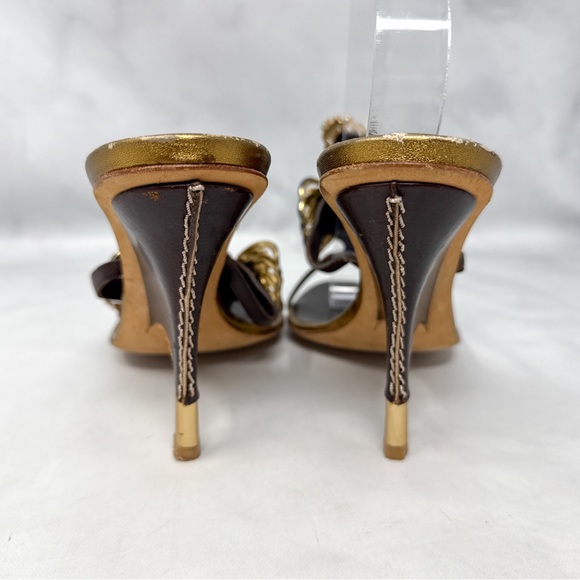 Giuseppe Zanotti Vintage Y2K Iconic Lionfish Embellished Sandal Heels Rare 38 - Picture 8 of 16